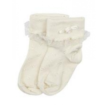 Baby-Rüschensöckchen mit Herzmuster