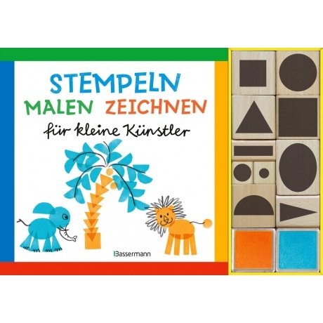 Stempeln, Malen, Zeichnen für kleine Künstler - Set