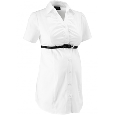 Umstandsbluse mit Gürtel