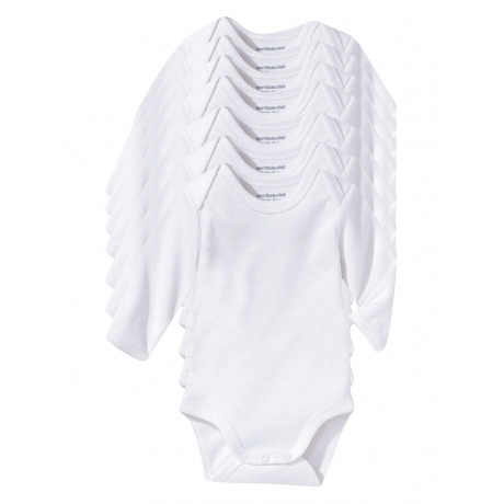7er-Pack Langarm-Bodys, Schlupfform