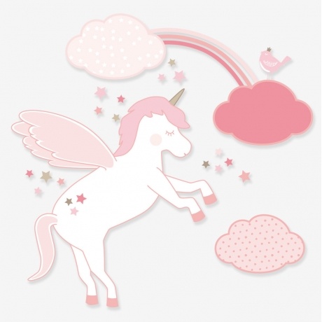 Einhorn-Wandsticker