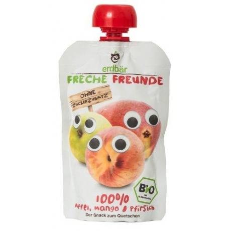 6er Pack Bio Quetschmus "Apfel, Mango & Pfirsich"