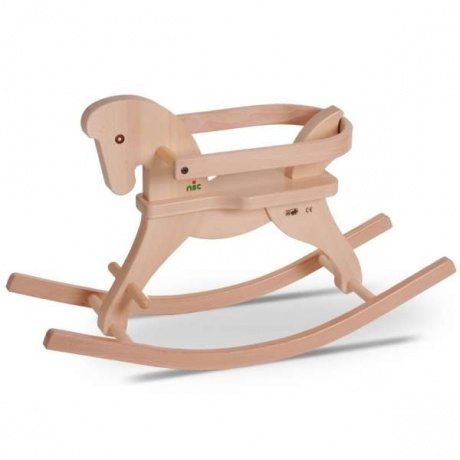 Schaukelpferd mit Lehne