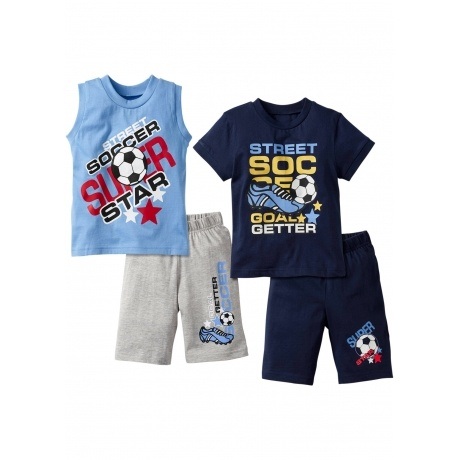 T-Shirt + Tanktop + Bermudas (4-tlg.)