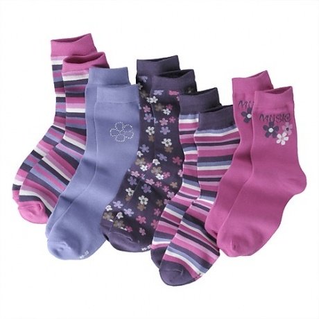 5 Paar Mädchen-Söckchen