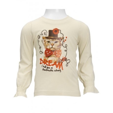 Langarmshirt mit Katzenmotiv