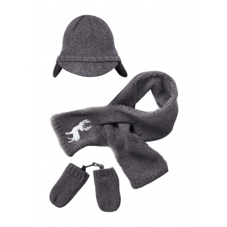 Set aus Mütze, Schal und Handschuhen