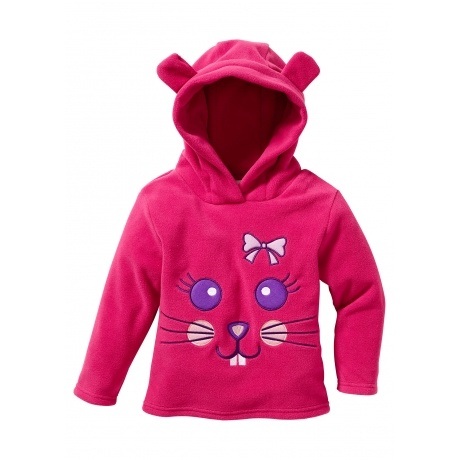Fleecepullover mit Kapuze 