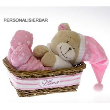 Spieluhr "Bär im Geschenkkorb"