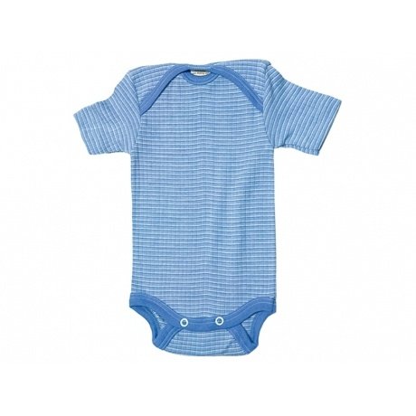 Body Kurzarm Baumwolle-Wolle-Seide