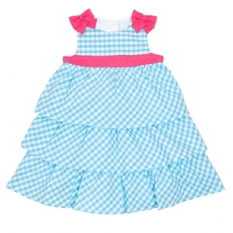 Matilda's Wardrobe Aqua Gingham