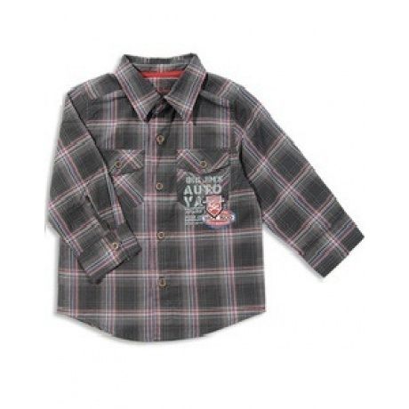 kariertes Langarm-Hemd