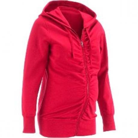 Umstandsmode Sweatjacke langarm  in rot