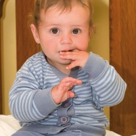 Strickjacke blau-grau, kbA