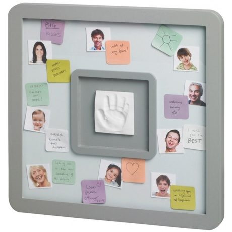 Bilderrahmen für Notizen mit Abdruck für Hand oder Fuß