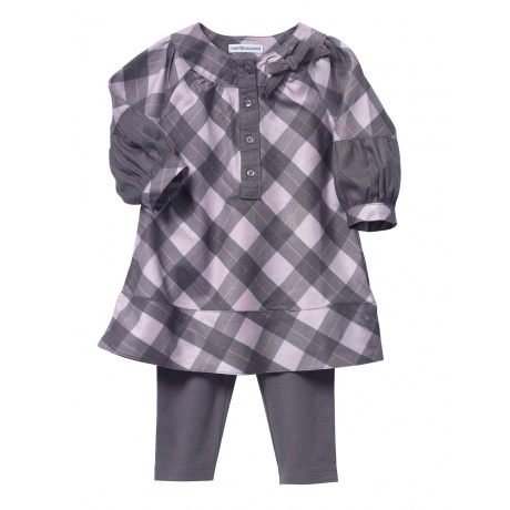 Set aus Kleid und Leggings für Mädchen