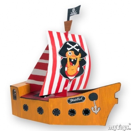 Bastelset "Blanko-Piratenschiff"