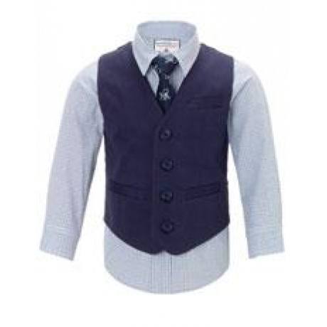 Westenset aus Baumwollsatin