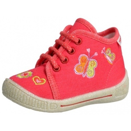 SUPERFIT Kinder Hausschuhe Schmetterling  Weite M, Farbe rot
