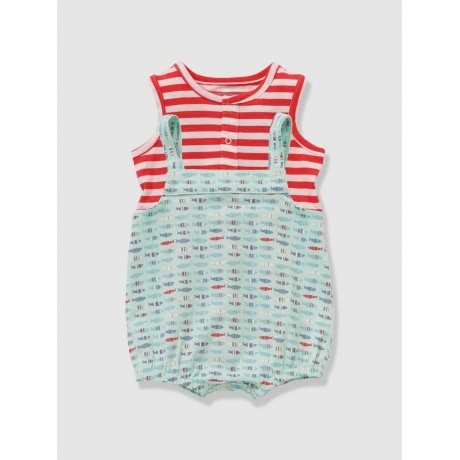 2er-Set Kurzoveralls