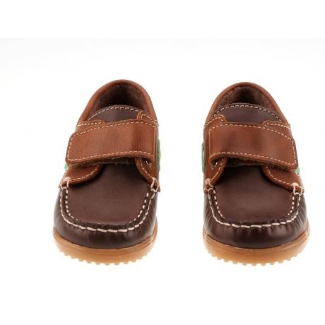 Halbschuhe Loafers mit Klettverschluss