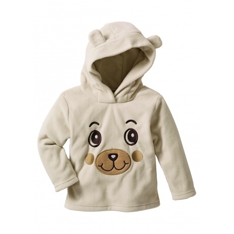 Fleecepullover mit Kapuze