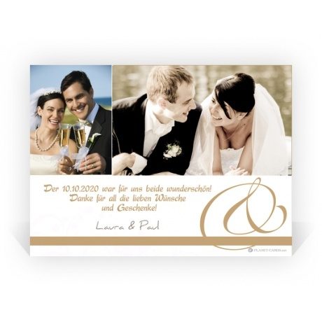 Dankeskarte Hochzeit