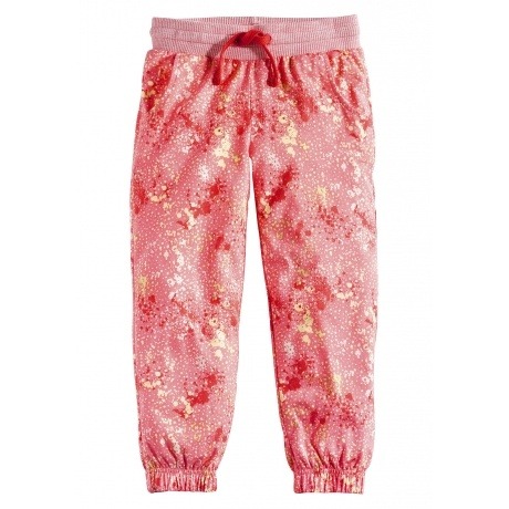 Bedruckte Jerseyhose aus reiner Bio-Baumwolle, rosa, 104