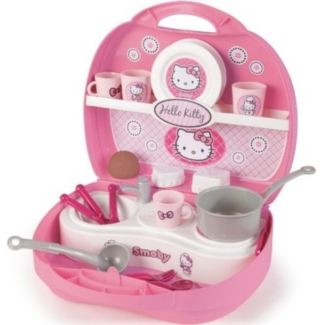 Mini-Küche im Koffer "Hello Kitty"