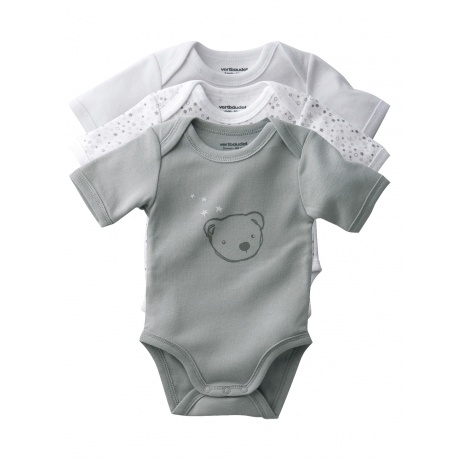 3er-Pack Kurzarm-Bodys, Schlupfform