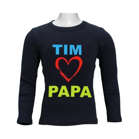 holubolu … liebt Papa in Druckschrift