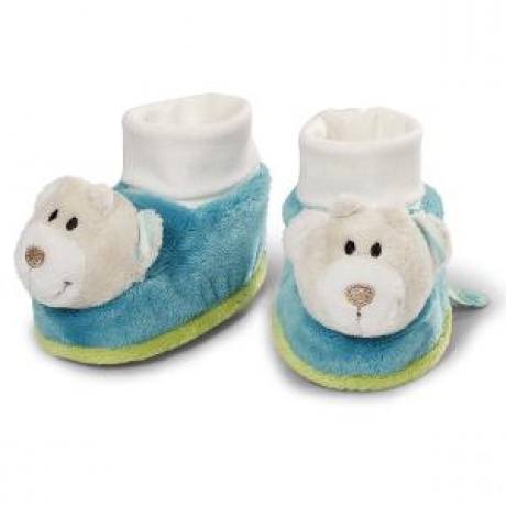 Babyschuhe Bär mit Rassel