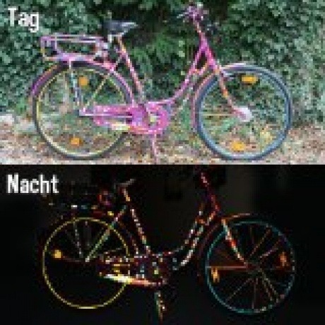 Reflektierende Fahrradaufkleber "SafeRAD"