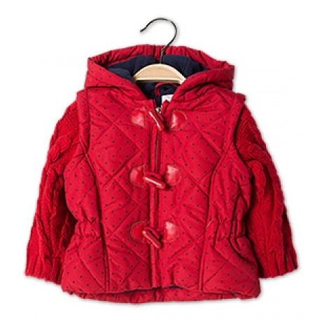 Baby Steppjacke in rot
