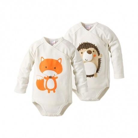 Fox & Hedgehog 2er-Pack Wickelbodys langarm