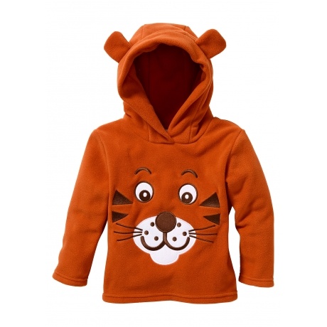 Fleecepullover mit Kapuze 
