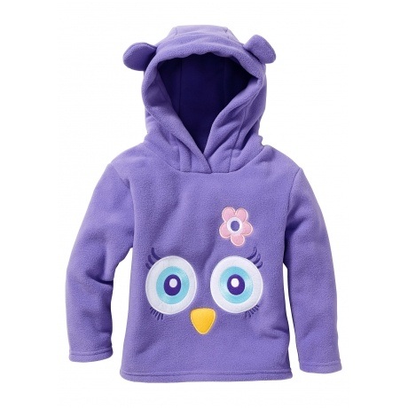 Fleecepullover mit Kapuze 