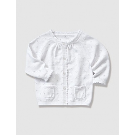 Babycardigan aus Ajourstrick