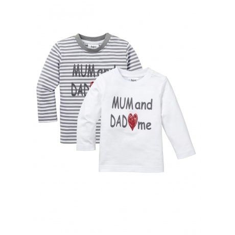 Mum and Dad love me - Langarmshirt (2er-Pack)
