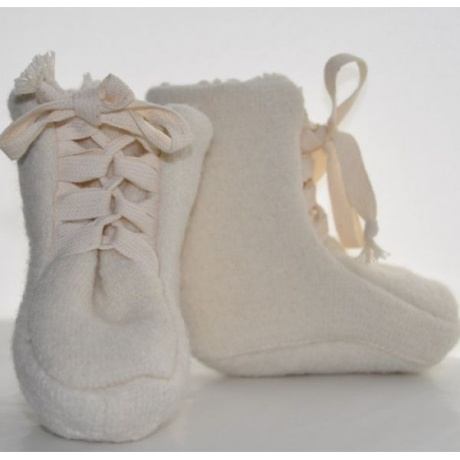 Baby-Booties natur-creme, kbT/kbA
