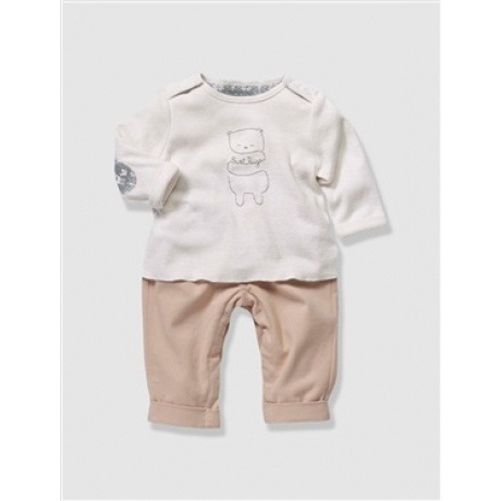 Baby-Set aus Shirtbody und Thermohose