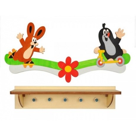 Garderobe "Maulwurf mit Hase" (groß)