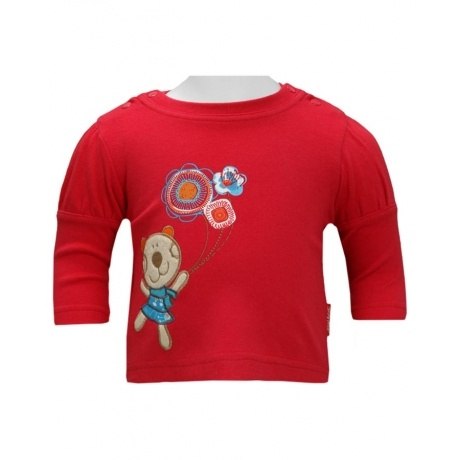 Longsleeve mit Bärchenstickerei