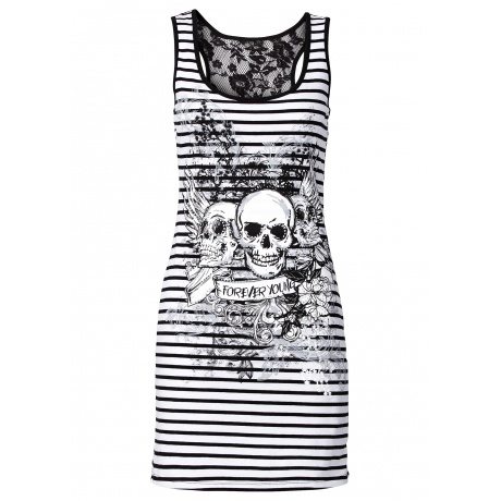 Shirtkleid mit Spitze