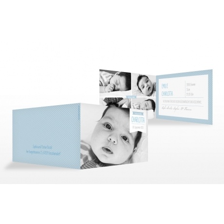 Geburtskarte "Fotofähnchen"