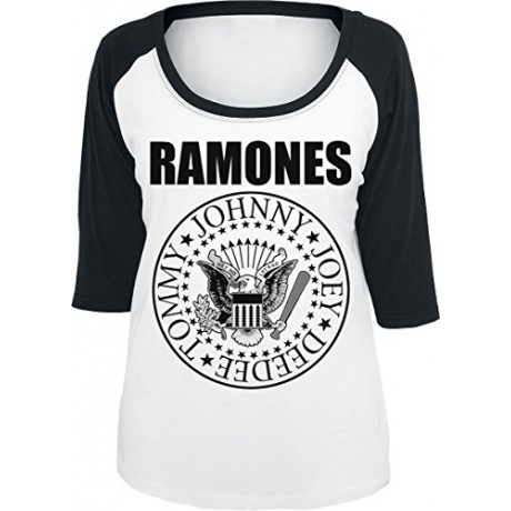 Hey Ho Let's Go - Seal Girl-Longsleeve weiß/schwarz