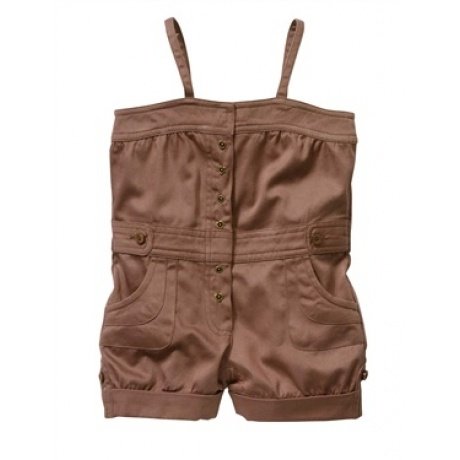 Baby Mädchen Kurzoverall mit Trägern