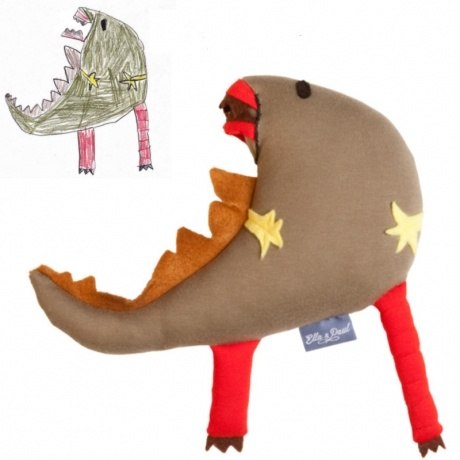 Ihre Kinderzeichnung als Kuscheltier