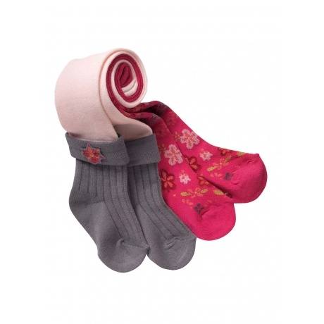 2er-Pack Strumpfhosen mit Blumen