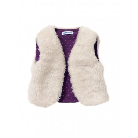 Bolero/Weste aus Teddyfleece